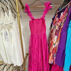 Strut & Bolt Pink tulle maxi dress Spring/Summer